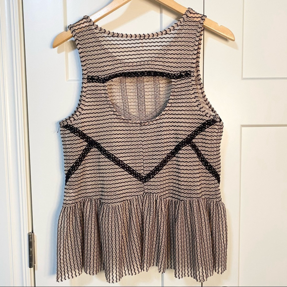 Free People Black and White Sleeveless Top - Picture 7 of 9